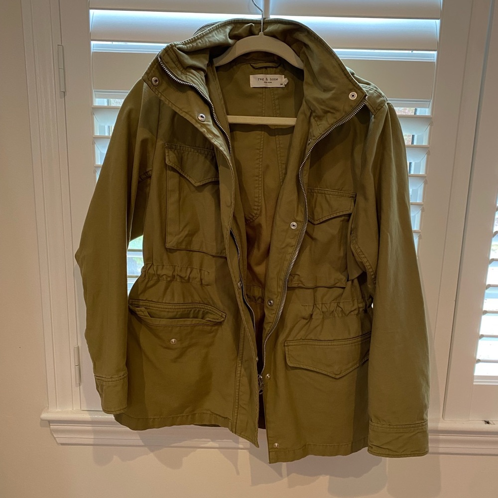 Rag and bone short trench jacket worn 1x